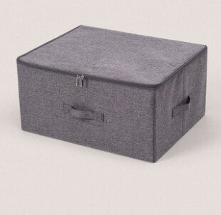 Closet Comforters Zipper Storage Box Wardrobe Clothes Organizers with Lid Fabric Cube Home Wardrobe Folding Storage Basket